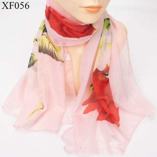 Pañoleta Estampada Primavera Otoño en Chifón Ligero - Image 30