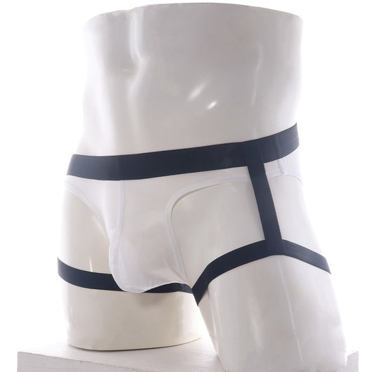 Tanga Masculino Ice-Silk con Tirantes Transparente y Ultra Sensual - Image 3