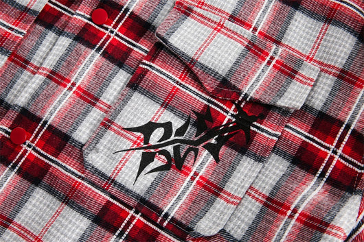 Camisa Tipo Jacket a Cuadros Holgada de Manga Larga Unisex - Image 25