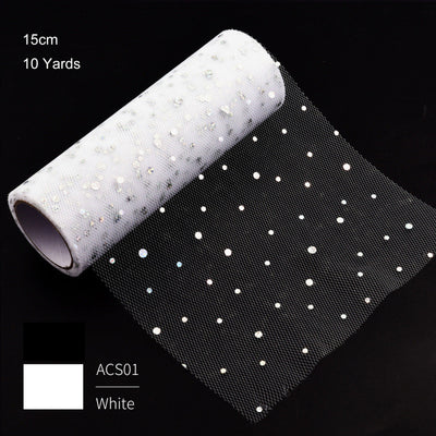 Pañuelo de Gasa con Lentejuelas y Lunares Pequeños - Image 6