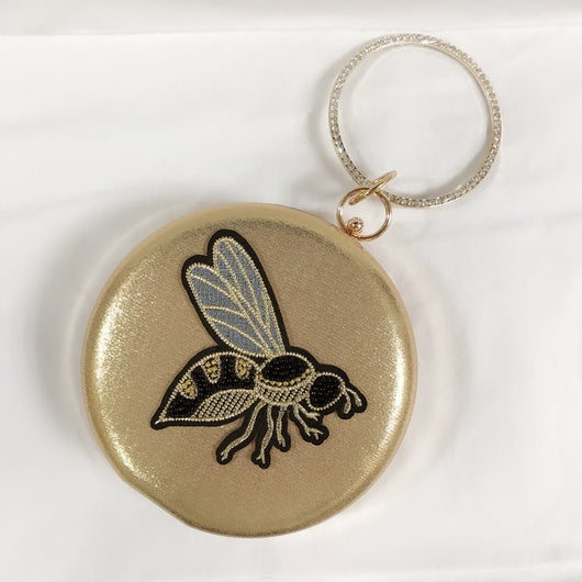 Cartera de Fiesta con Abalorios y Bordado de Abeja - Image 17