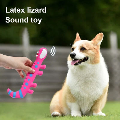 Juguete Masticable Lagartija de Látex con Sonido Chirriante para Perros Pequeños y Medianos - Image 5