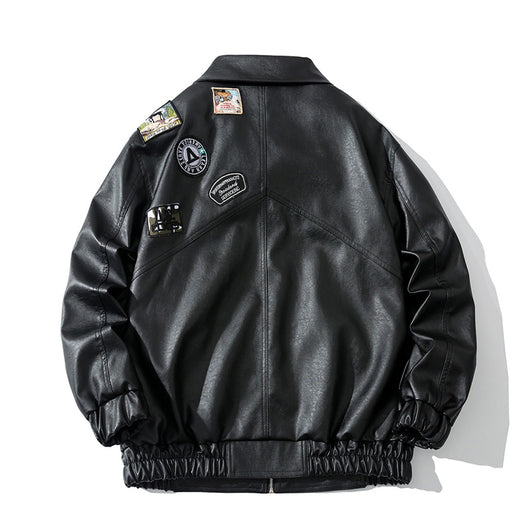 Chaqueta de Cuero para Hombre con Solapa Ancha - Estilo Moderno y Elegante - Image 13