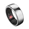 X4 Waterproof Medical Intelligent Sports Health Titanium Alloy Ring Snowy Plateado US6