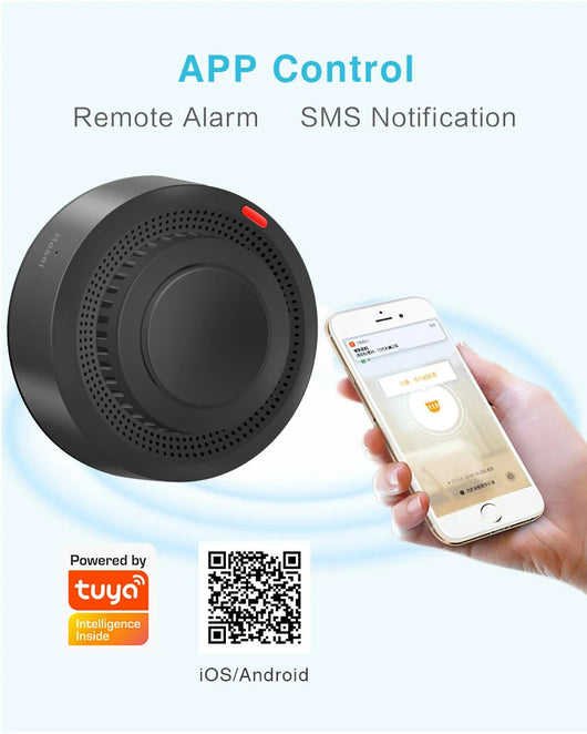 Detector de Humo Inteligente WiFi con Sensor Graffiti - Alarma Conectada Black - Image 6
