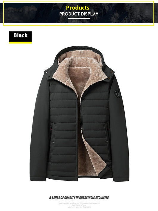 Abrigo Acolchado de Algodón para Adultos Mayores - Talla Grande Invierno - Image 15
