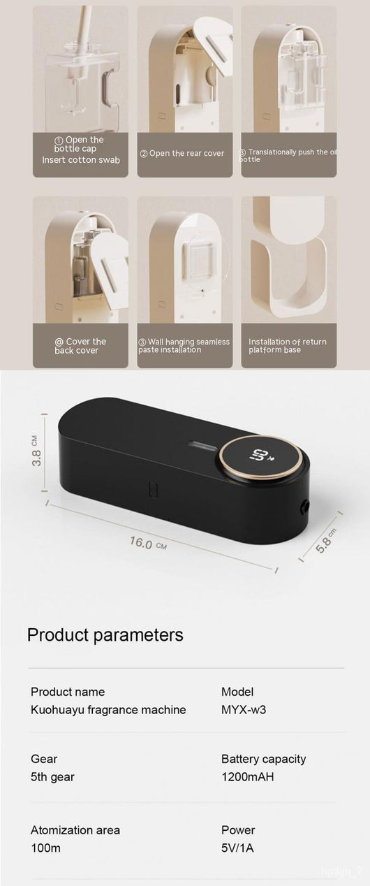 Difusor Automático de Aromas para Baño - Dispensador de Fragancias Montado en Pared - Image 10