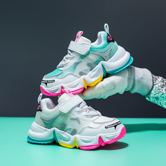 Zapatos Deportivos Casuales de Malla para Niñas - Primavera y Otoño