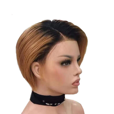 Peluca Corta Reality con Encaje - Cabello Natural - Image 9