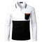Polo de Hombre con Costura Bicolor en Cuero Premium
