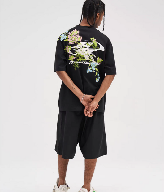 Playera Bordada con Flores - Manga Corta Clásica - Image 10