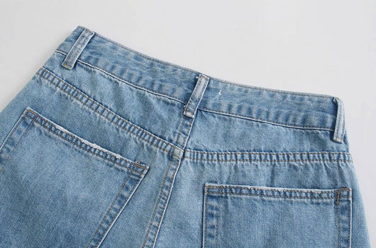 Shorts de Mezclilla Rotos Cintura Alta para Mujer - Image 14