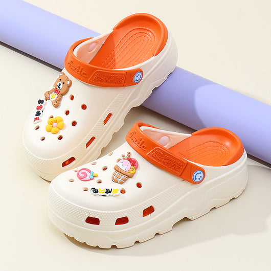Sandalias Tipo Muffin con Plataforma para Mujer - Pantuflas de Exterior con Cobertura - Image 3