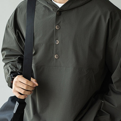 Chaqueta Impermeable de Montaña con Capucha para Hombre - Secado Rápido