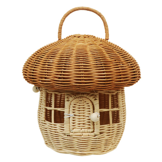 Bolso Tejido a Mano en Ratán Puro Wind Acorn - Diseño Seta - Image 2