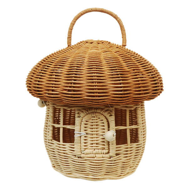 Bolso Tejido a Mano en Ratán Puro Wind Acorn - Diseño Seta