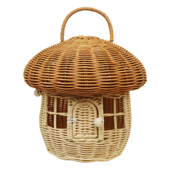Bolso Tejido a Mano en Ratán Puro Wind Acorn - Diseño Seta