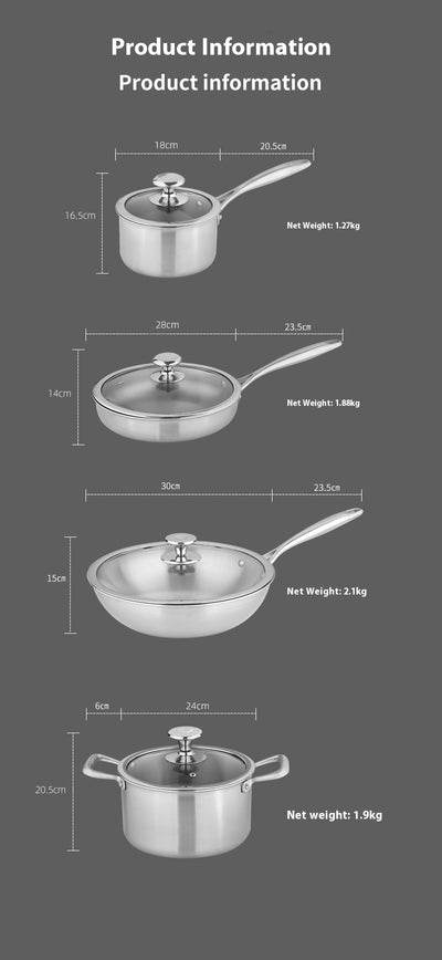 Olla para Sopa Titanio Puro Lujo Ligero sin Recubrimiento - Image 8