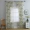 Cortinas Semitransparentes de Algodón y Lino Estilo Americano