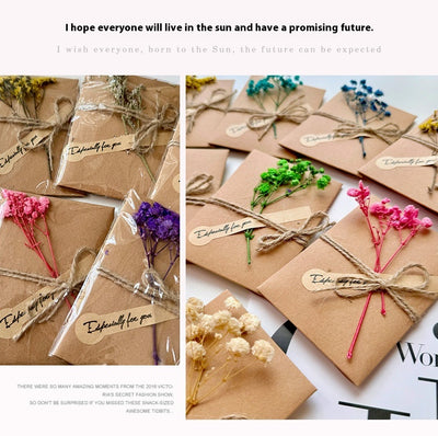Tarjeta de Agradecimiento con Flores Secas y Cielo Estrellado - Image 28