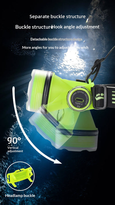 Linterna Frontal de Buceo LED de Alta Potencia con Enfoque Fijo y Batería de Larga Duración - Image 20