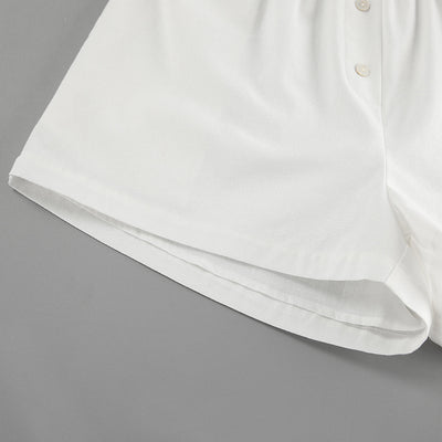 Conjunto de Lino Suelto para Mujer - Camisa y Shorts 100% Algodón - Image 18