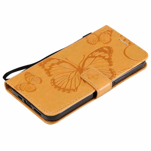 Funda de Cuero para Teléfono con Mariposa Prensada - Image 61