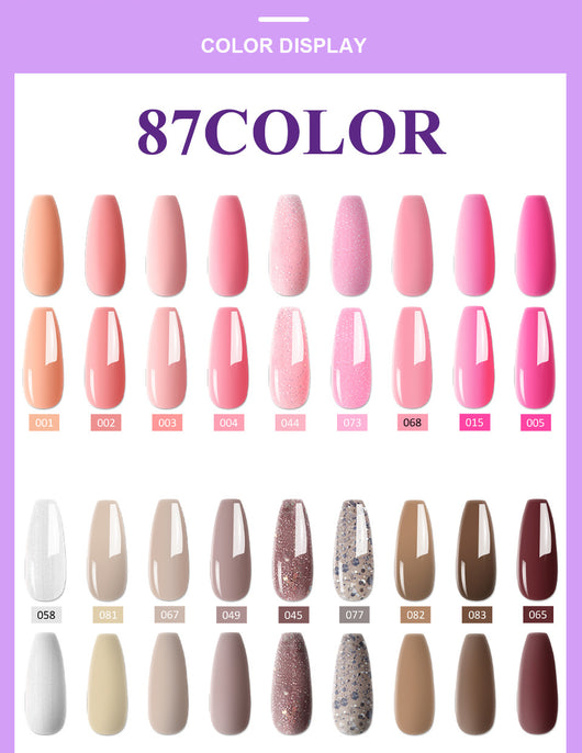 Set de 60 Colores de Esmalte de Uñas Removible con Adhesivo Funcional - Image 13