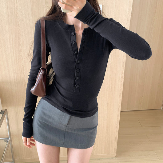 Blusa Interior Ajustada de Manga Larga Pure Desire - Diseño Elegante para Mujer - Image 8