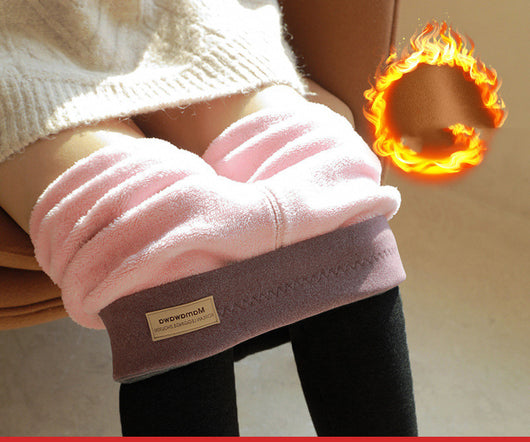Leggings Cintura Alta Gris de Piel de Cordero Extra Gruesa - Image 13