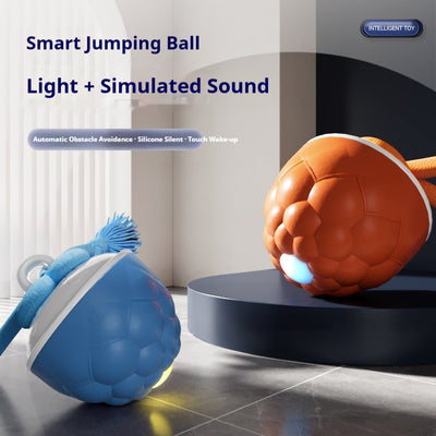 Pelota Interactiva Resistente para Perros con Sonido y Textura Masticable
