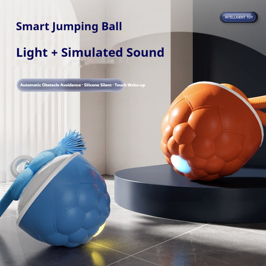 Pelota Interactiva Resistente para Perros con Sonido y Textura Masticable