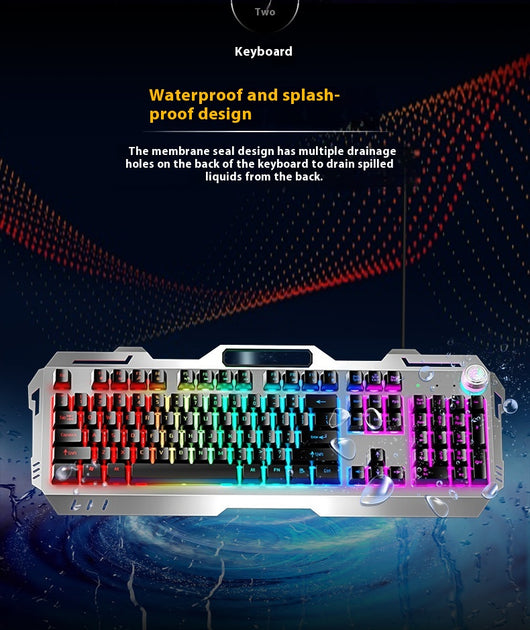 Teclado Mecánico Gaming con Perilla de Control Ergonómica - Image 34