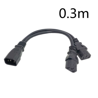 Cable Adaptador Divisor de Corriente C14 a Doble C13 (35 cm) - Image 3