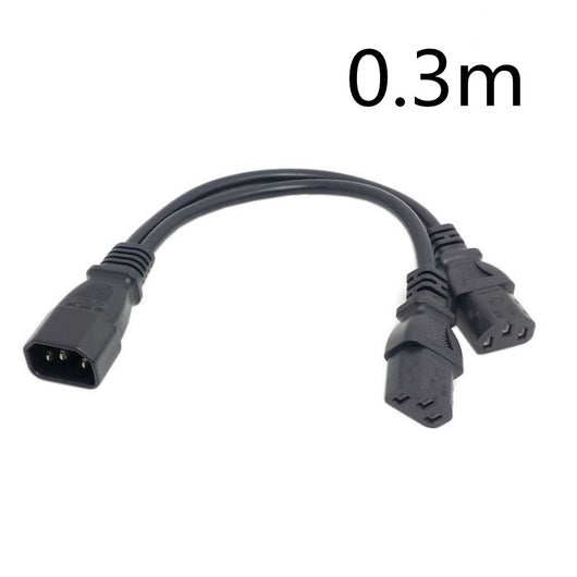 Cable Adaptador Divisor de Corriente C14 a Doble C13 (35 cm) - Image 3