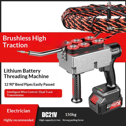 Máquina Enhebrador de Cable Automática Brushless con Batería de Litio para Electricistas - Image 2