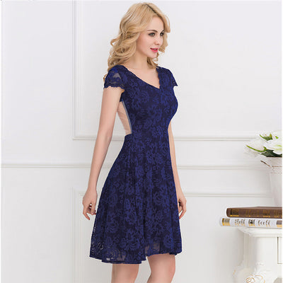 Vestido Ajustado con Encaje y Cintura Marcada para Mujer - Image 13