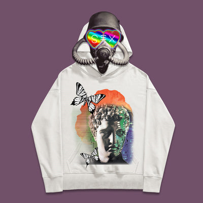 Sudadera con Capucha de Algodón Estampado Mariposas - Image 3