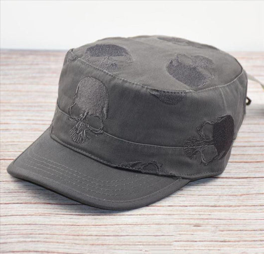Gorra Plana Vintage con Bordado para Hombre - Image 3