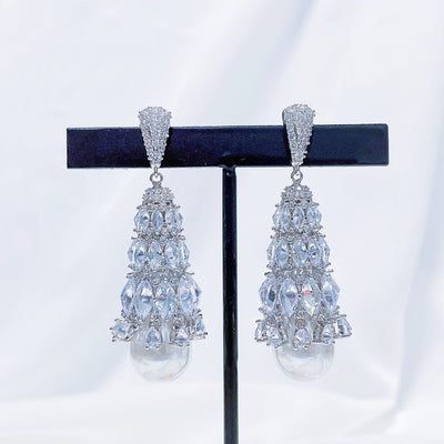 Aretes de Circonita Micro Engarzada Estilo Europeo y Americano para Mujer - Image 10