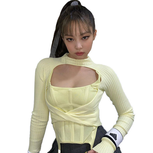 Blusa Ajustada de Manga Larga para Mujer - Image 17