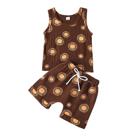 Shorts Deportivos de Verano para Niños y Niñas - Conjunto de Dos Piezas - Image 2