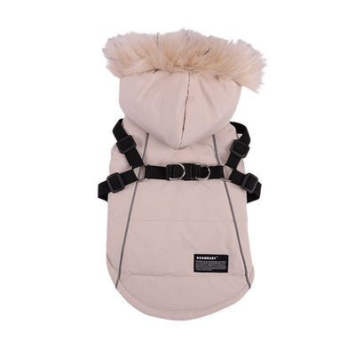 Traje Elegante para Perro con Chaleco y Gorro de Pelaje - Image 12