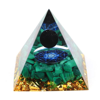 Mesa de Mueblería con Piedra Malaquita Negra y Ojo de Tigre - Image 11