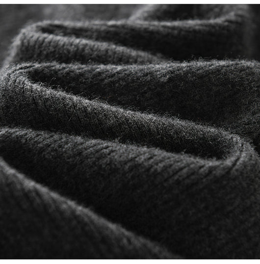 Pantalones de Lana Cintura Alta Relajados de Corte Recto - Image 18