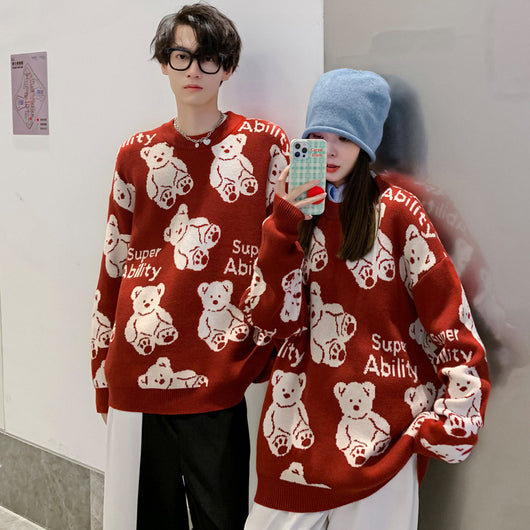 Suéter Unisex con Estampado de Osito Alfabeto - Image 6
