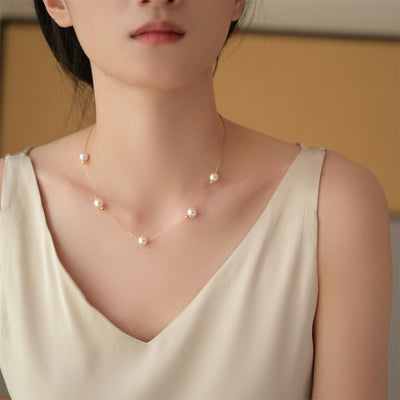 Collar de Perla y Oro 18K Sky Star - Image 11