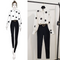 Conjunto Elegante: Blusa de Gasa y Pantalón Talle Alto
