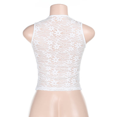 Top Encaje Espalda Descubierta con Tirantes Ajustables - Image 17