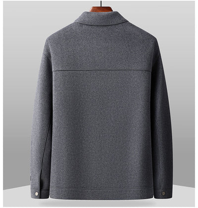 Saco de Lana Doble Faz con Solapa para Hombre - Image 10